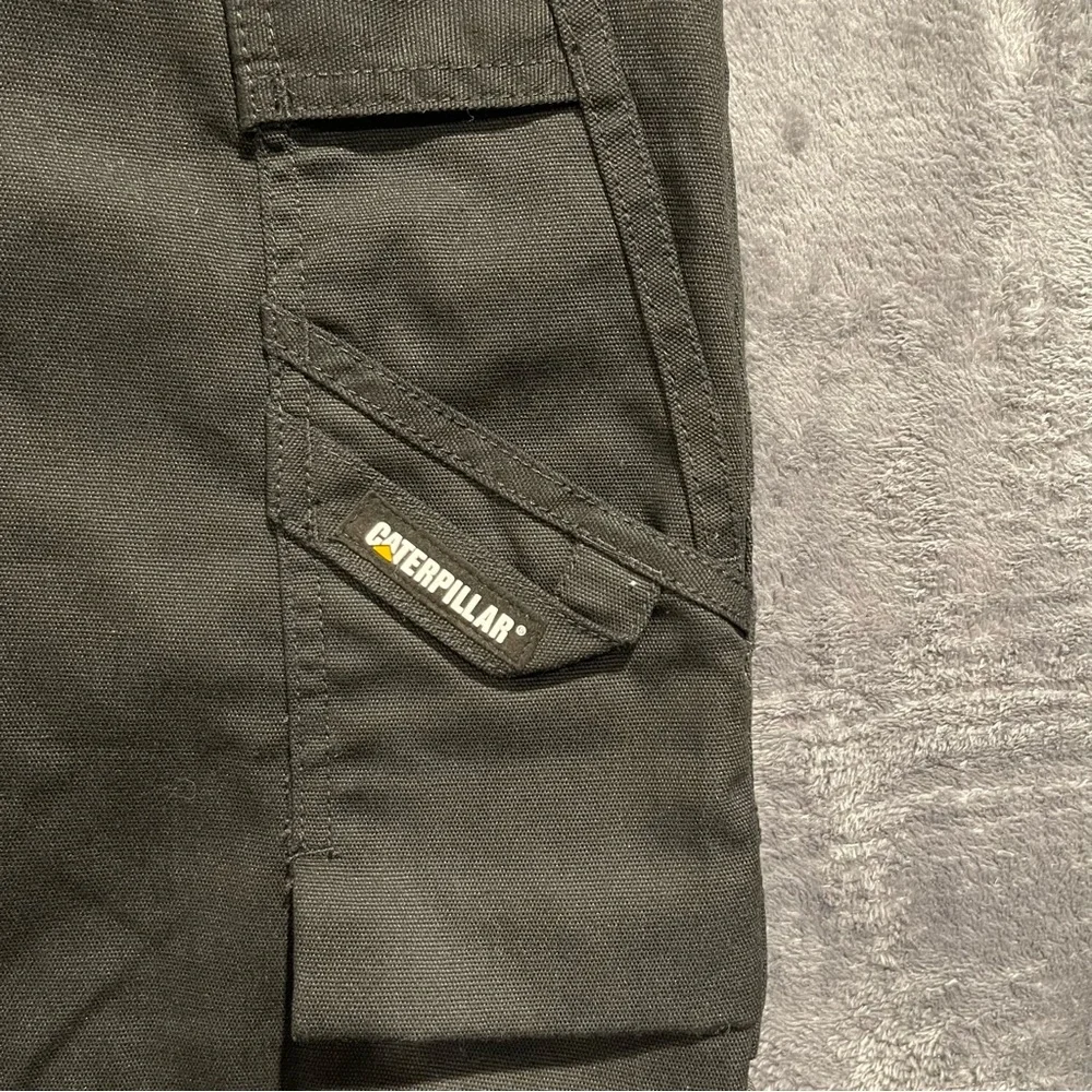 CAT Black Cargo Pants Men’s 36X32 Work Utility Durable Pockets - Picture 7 of 16